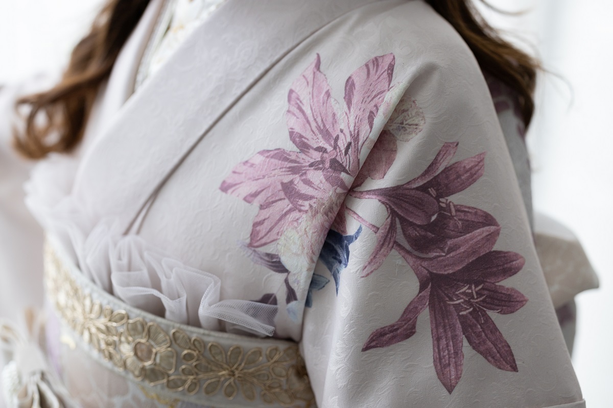 合繊振袖ラフィネモカ GF-68 -フラワーガーデン-【ピンク】 - 画像 (5)