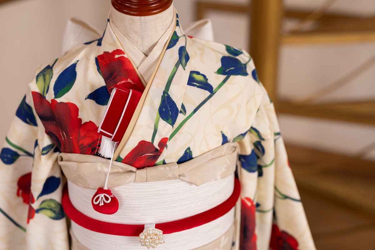 【現品】ラフィネココ・ロザリー 7歳きもの RC620-A【白赤】 - 画像 (11)