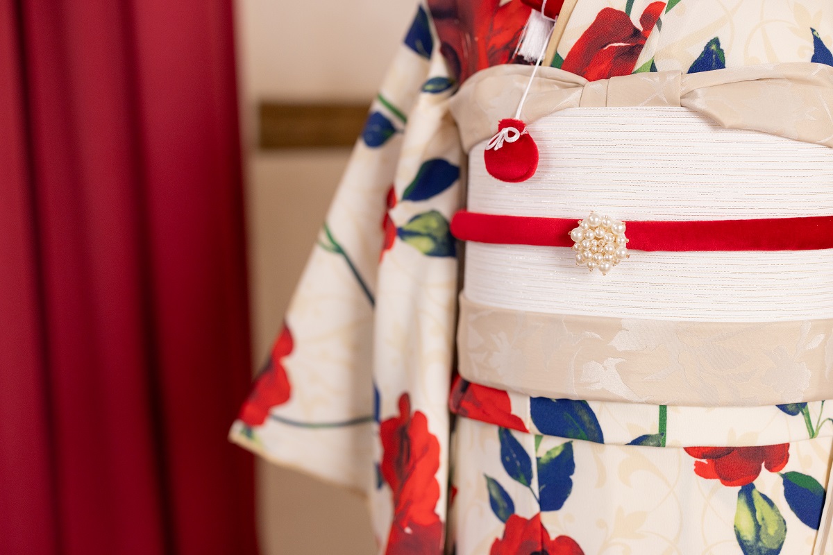 【現品】ラフィネココ・ロザリー 7歳きもの RC620-A【白赤】 - 画像 (14)