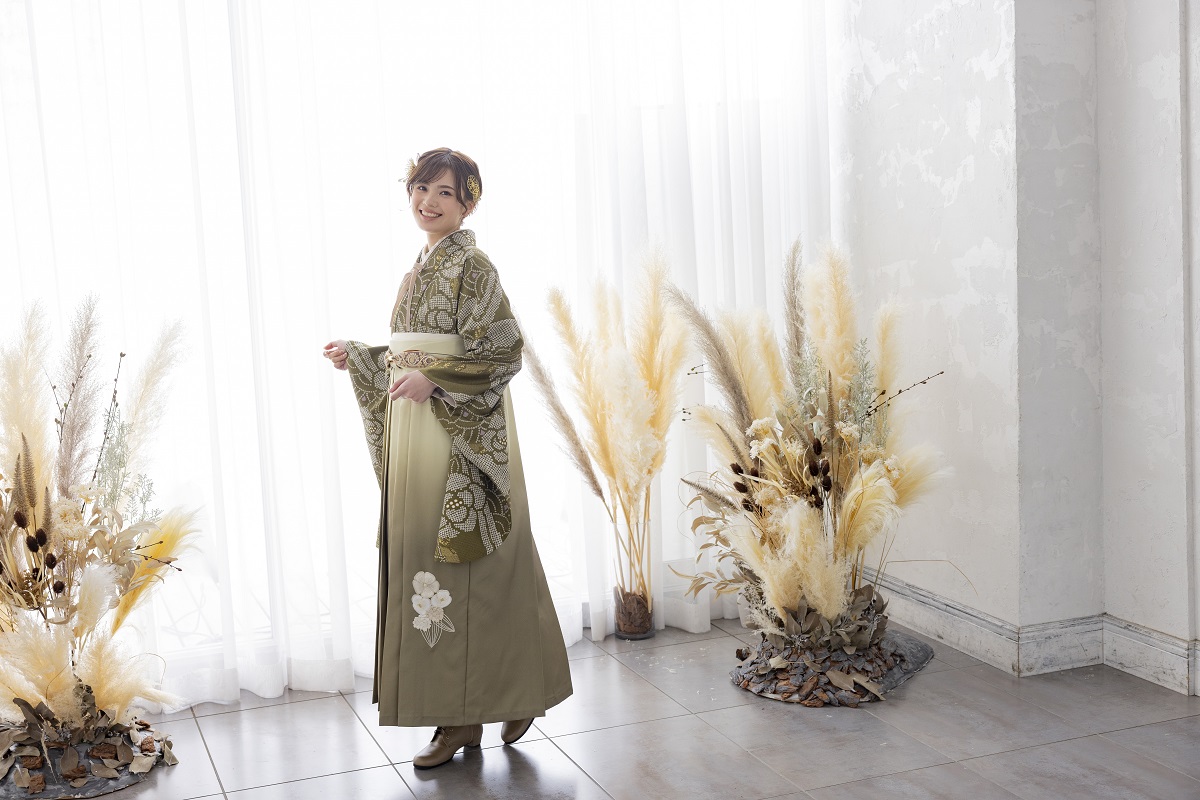 ラフィネモカ二尺袖 ラフィネモカ クラシックRM-136【モスグリーン】 - 画像 (4)