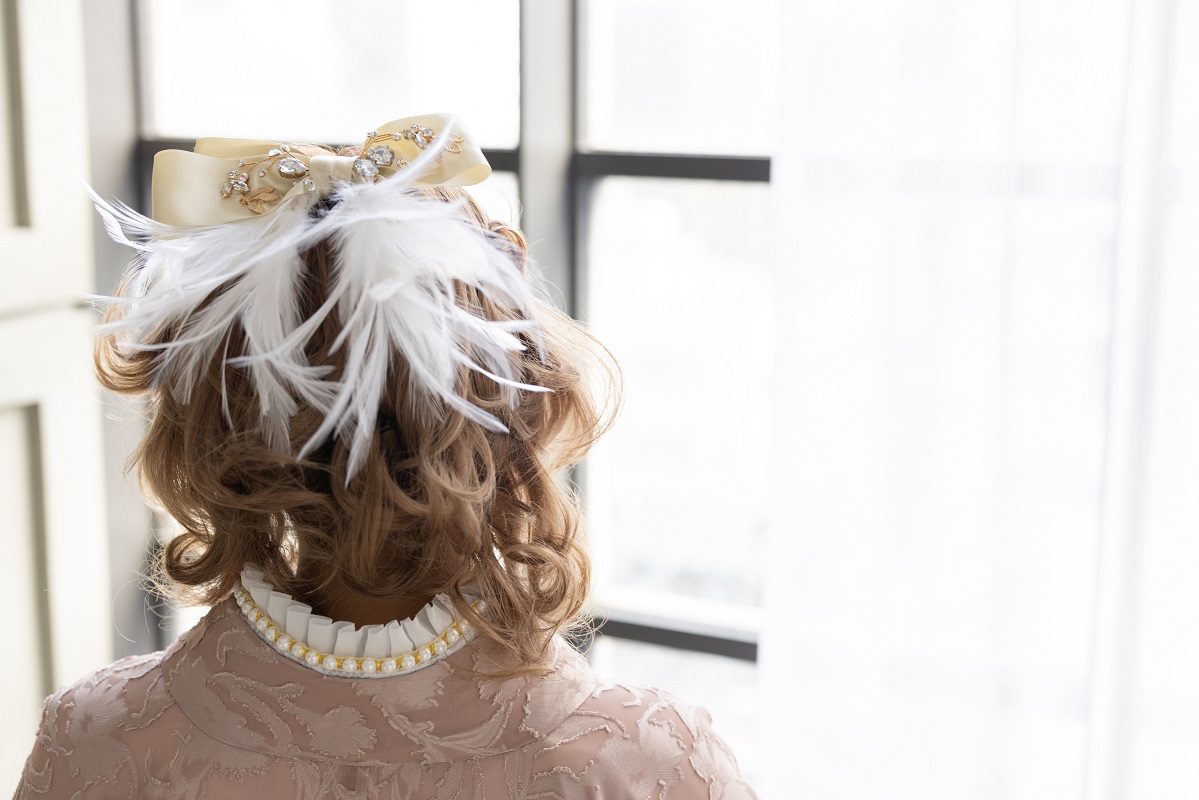 ラフィネモカ二尺袖/卒業袴 ロココ・シフォンRM-171/RH-100【ダークピンク/アイボリー】 - 画像 (14)