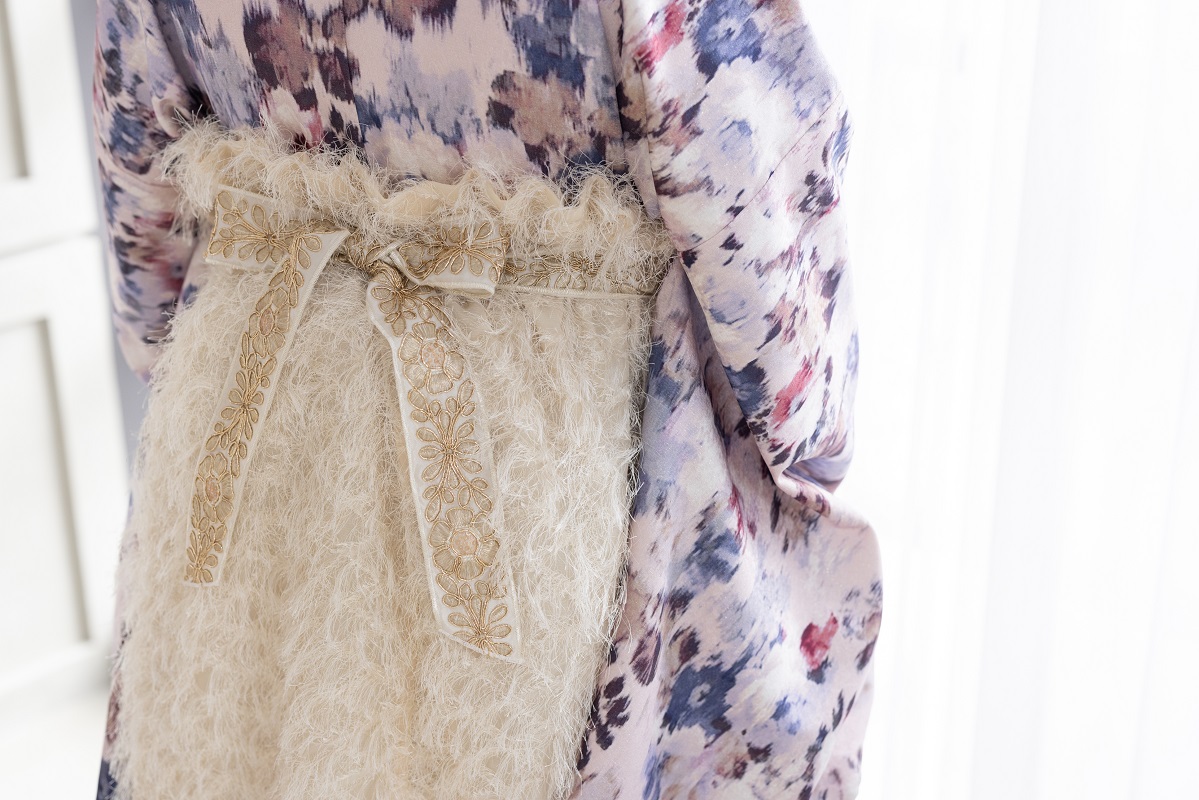 ラフィネモカ二尺袖/ドレス袴 マティエールRM-179/RH-102【シャンパンピンク/ホワイト】 - 画像 (10)