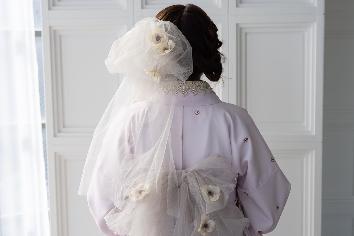 ラフィネモカ二尺袖/卒業袴 アンティークガーデンRM-164/RH-95【ラベンダーピンク/パープル】 - 画像 (10)