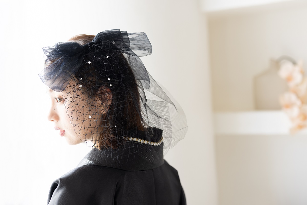 ラフィネモカ二尺袖/卒業袴 レザリーダイヤRM-177/RH-101【ブラック/ブラック】 - 画像 (11)