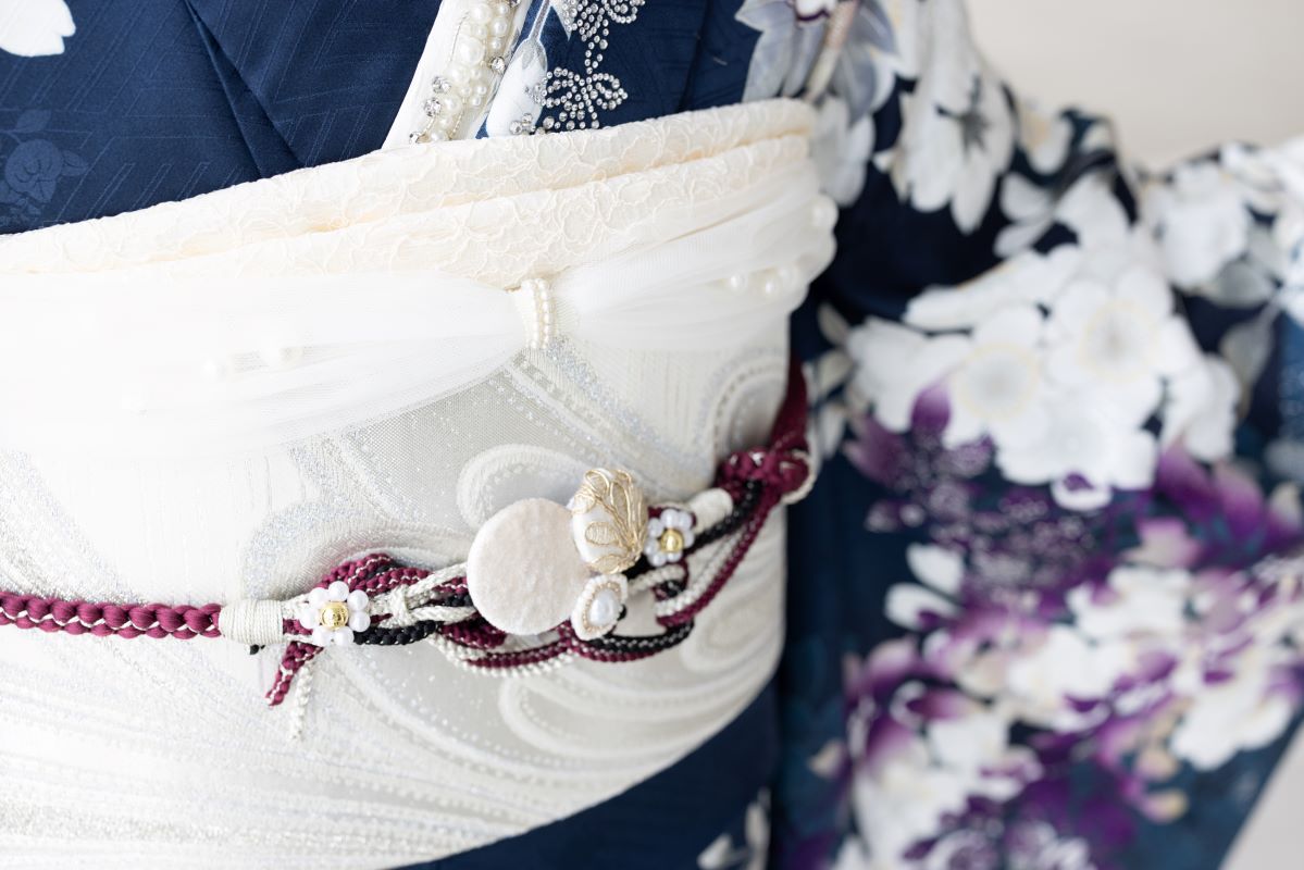 袋帯【正絹】振袖用RFO-53　-白×銀- - 画像 (3)