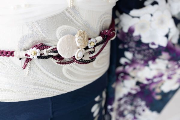 袋帯【正絹】振袖用RFO-53 -白×銀- - 画像 (2)