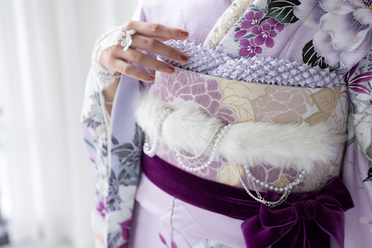 正絹振袖ラフィネモカ RF-54 -ラベンダーシュガー- - 画像 (12)