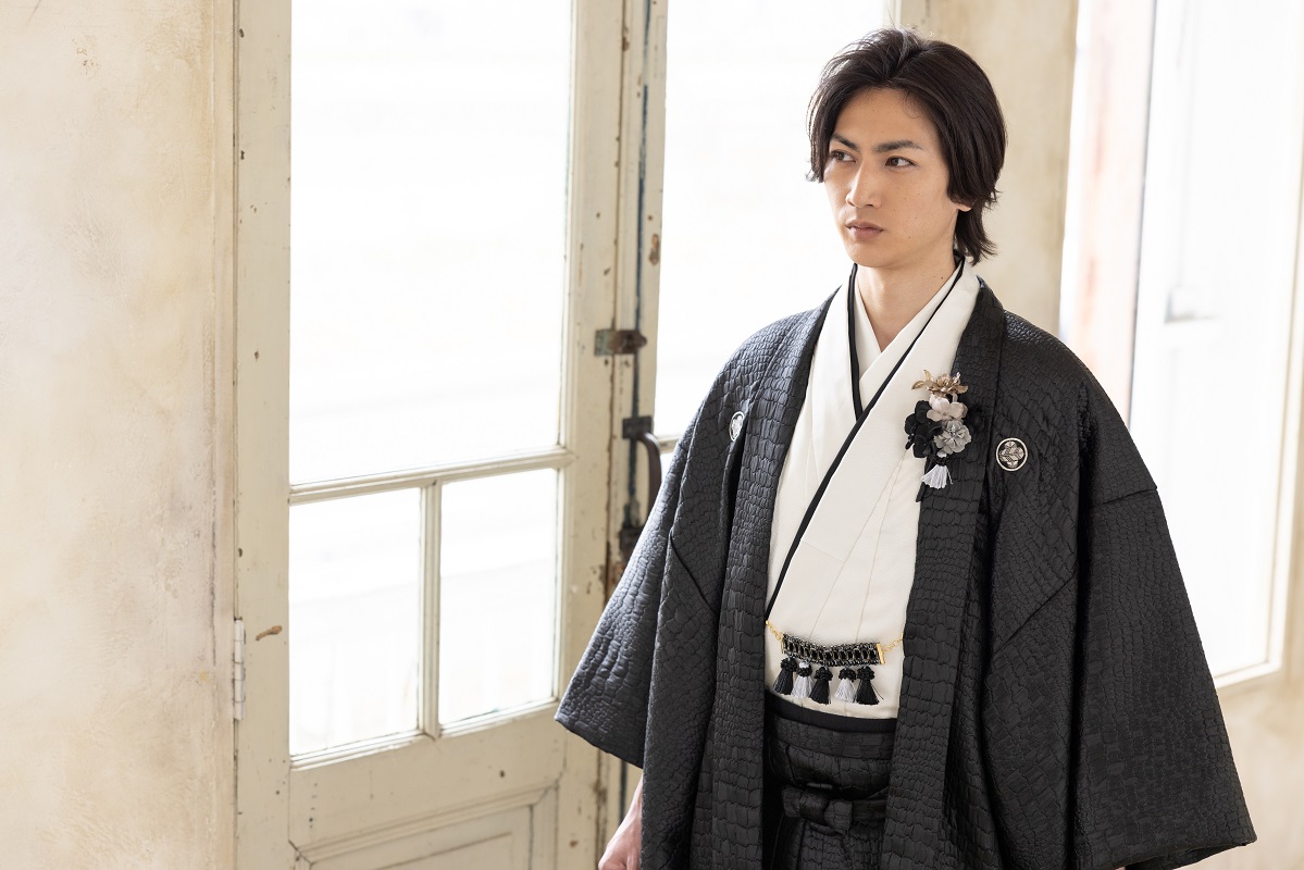 【ラフィネ】メンズセットMK-004【黒・オフ】 - 画像 (8)