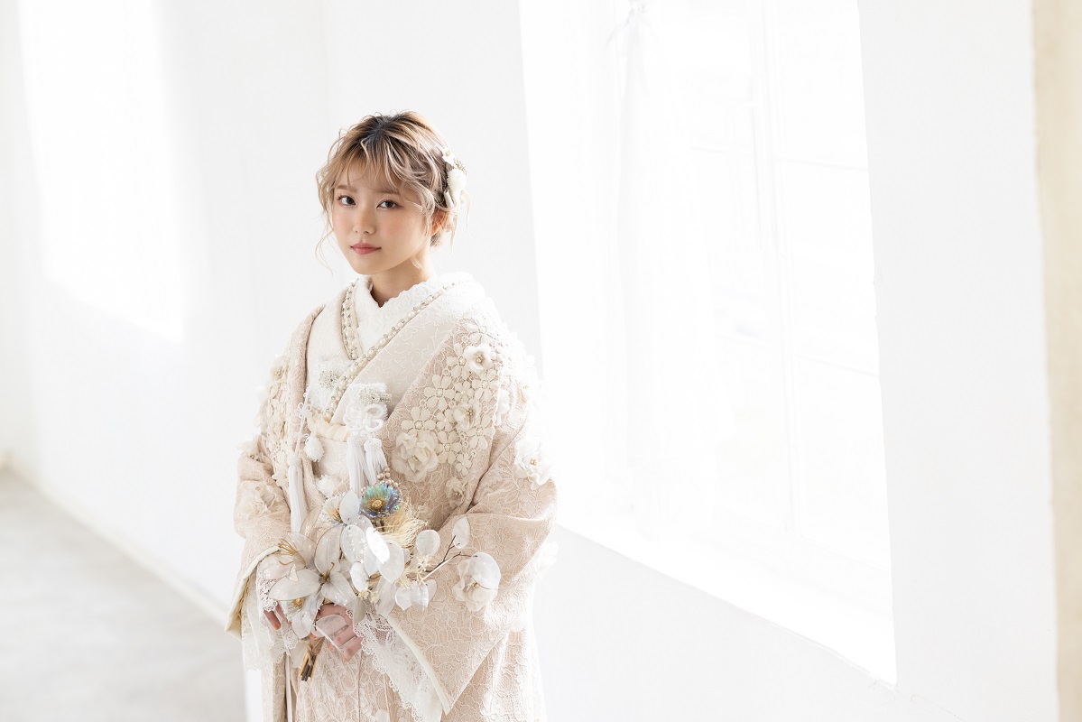 【ラフィネモカ】打掛UK-001【ベージュオフ】 - 画像 (4)