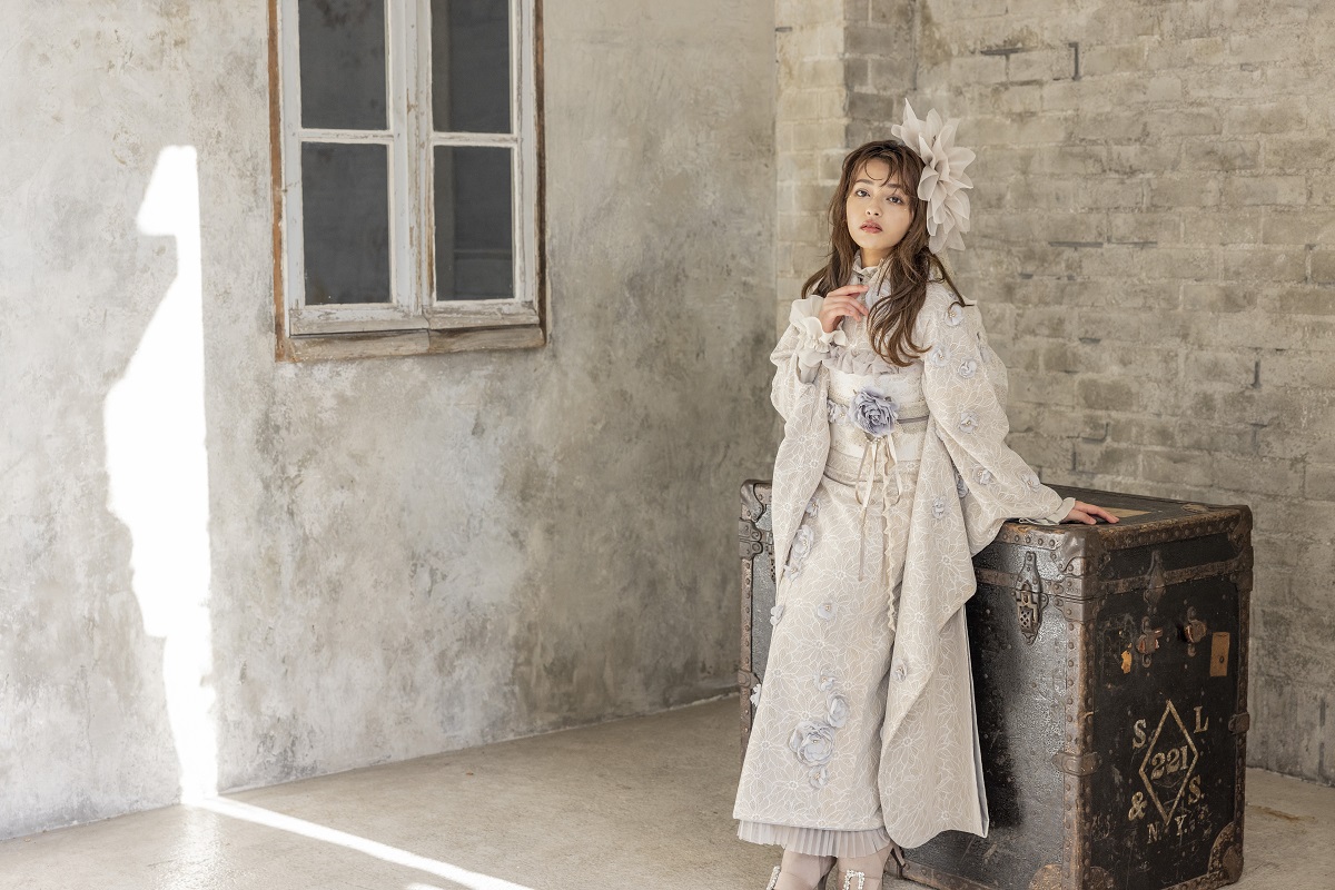 合繊振袖ラフィネモカ GF-56 -フィオラ・ドール-【アイボリー】 - 画像 (12)