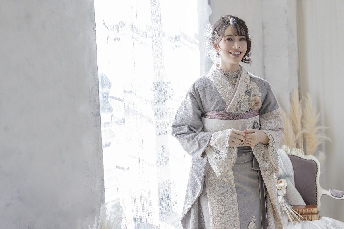 合繊振袖ラフィネモカ GF-51 -レース&ジャガード- - 画像 (11)