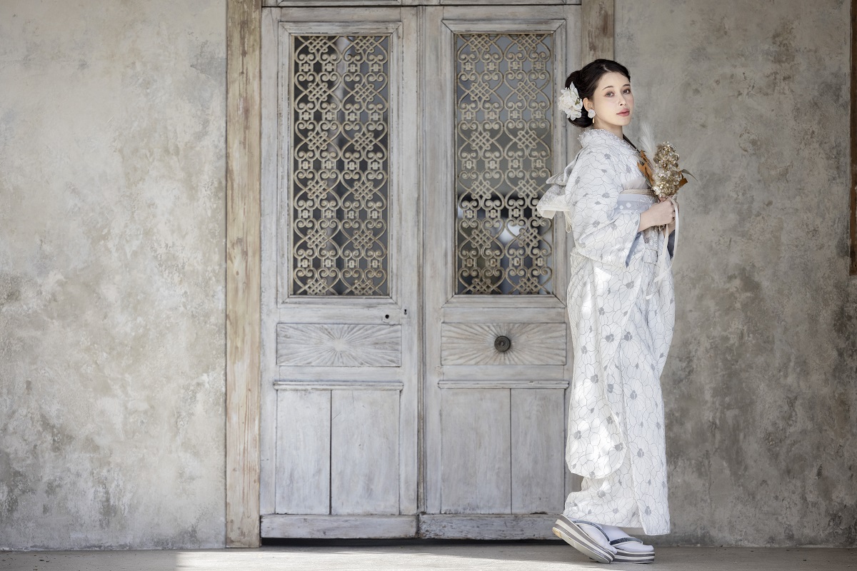 【アウトレット】合繊振袖ラフィネモカ GF-52 - ドルチェ-【スノーホワイト 】 - 画像 (10)