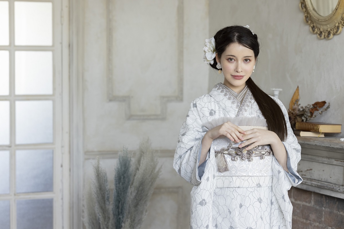 【アウトレット】合繊振袖ラフィネモカ GF-52 - ドルチェ-【スノーホワイト 】 - 画像 (11)