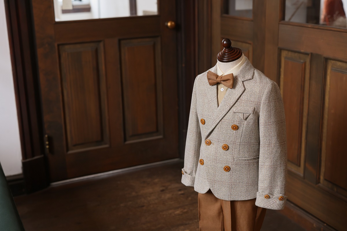 【現品100㎝】キッズタキシード RT-043 ベージュ - 画像 (3)