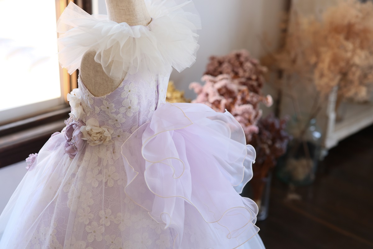 【現品120㎝】ロングドレスR-125 パープル - 画像 (10)