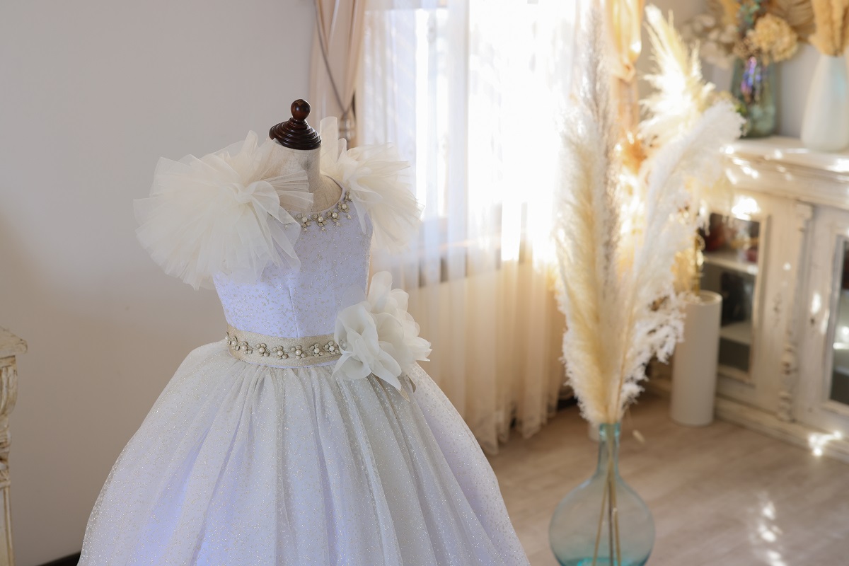 【現品120㎝】ロングドレスR-129　パープル - 画像 (8)