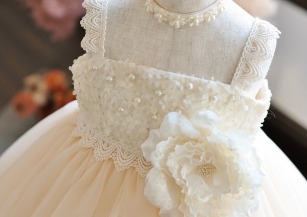 ロングドレスR-043 アイボリー - 画像 (5)