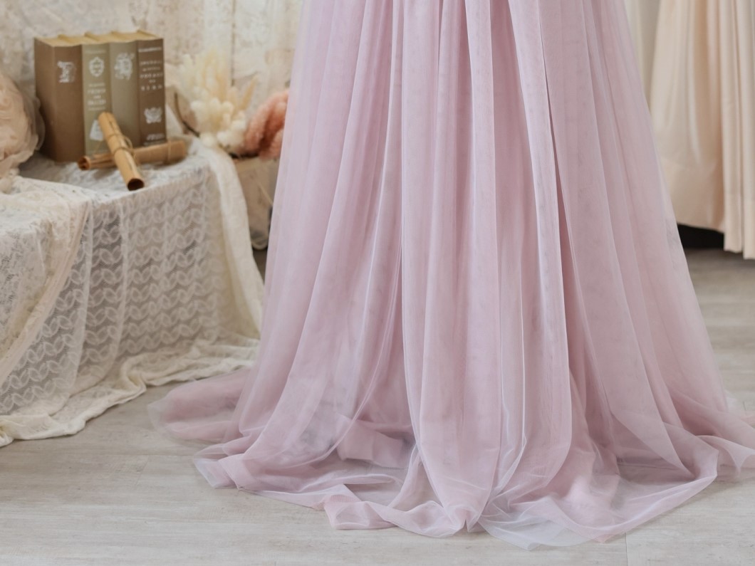 マタニティードレス R-2011 モーブ - 画像 (8)