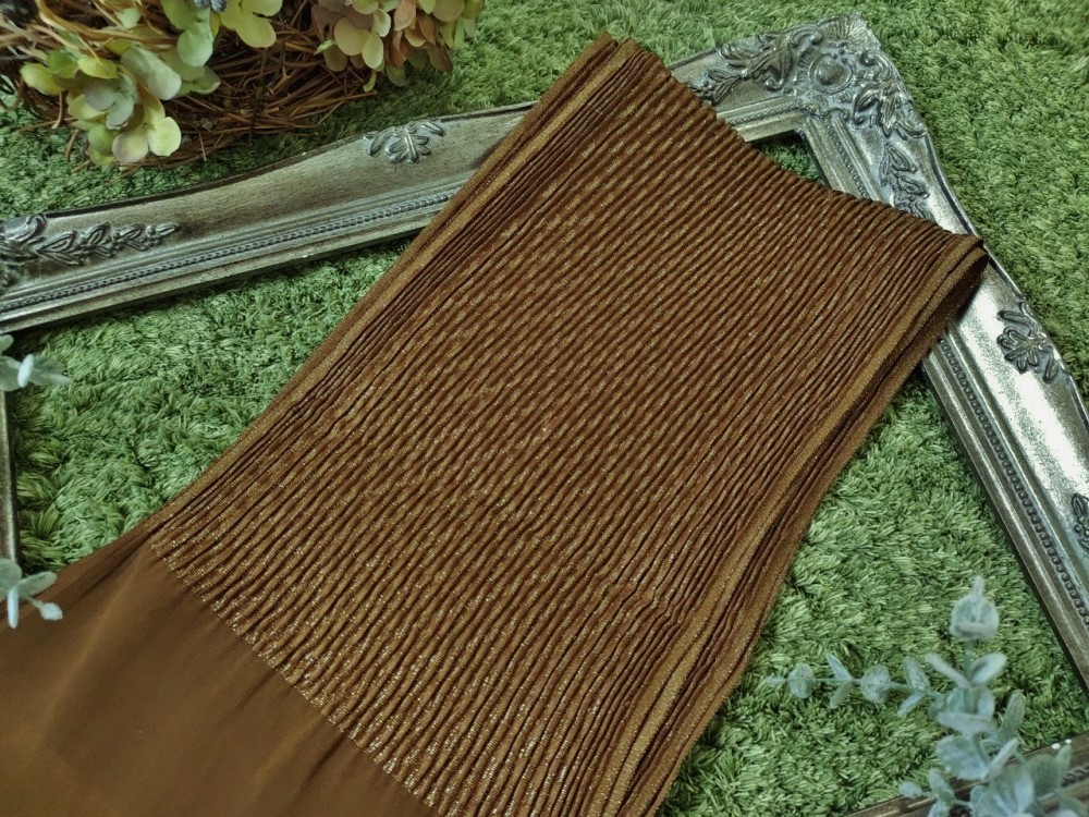 【数量限定】ニュアンスカラーふくれ平帯揚-ブロンズカラー- - 画像 (4)