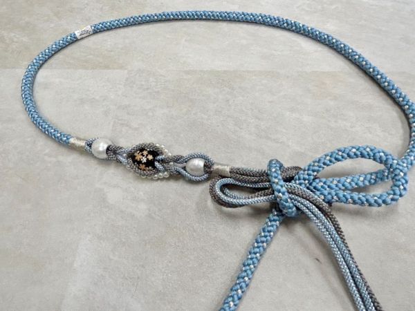 帯〆組みひもトンボ玉 TOJ-2409p