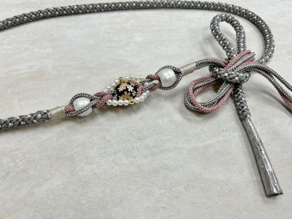 帯〆組みひもトンボ玉 TOJ-2409s - 画像 (3)