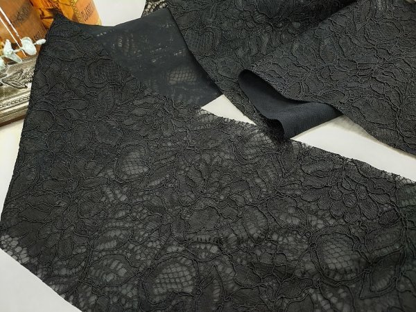 ラフィネ レース半衿/ボンディングレース ブラック - 画像 (5)