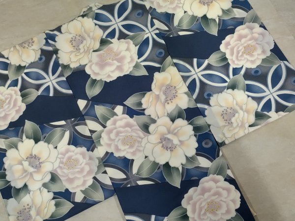 【特別現品】お宮参り祝着 RS2308-1b ジュエル-紺 - 画像 (4)