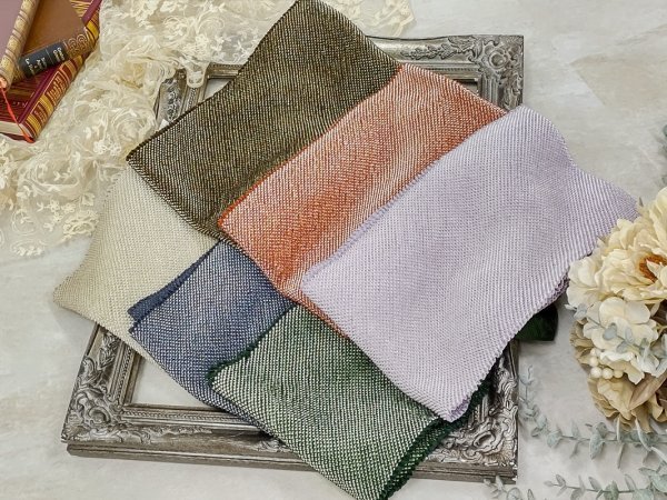 数量限定【正絹】 ラフィネ別注カラー 四つ巻無地帯揚 -6color-