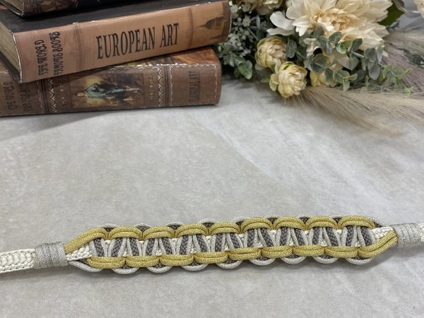 【アウトレット】-ラフィネオリジナル- 帯〆多重組み紐 モカ - 画像 (2)