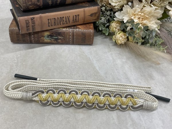 【アウトレット】-ラフィネオリジナル- 帯〆多重組み紐 モカ - 画像 (5)