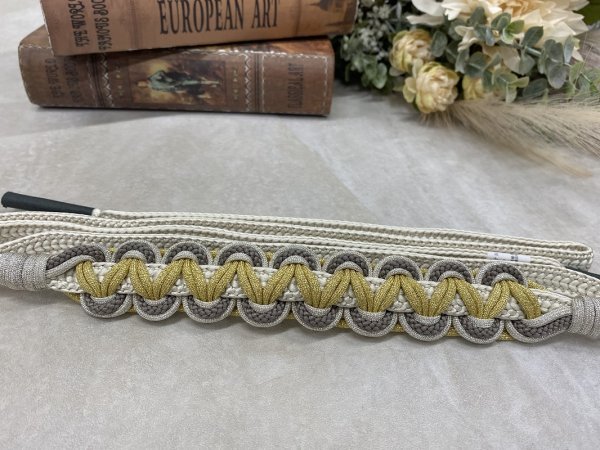 【アウトレット】-ラフィネオリジナル- 帯〆多重組み紐 モカ - 画像 (3)