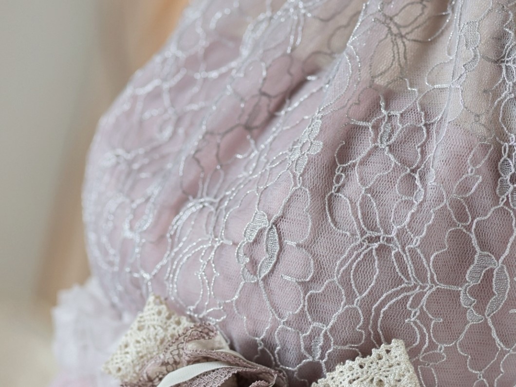 マタニティードレス R-2011 モーブ - 画像 (7)