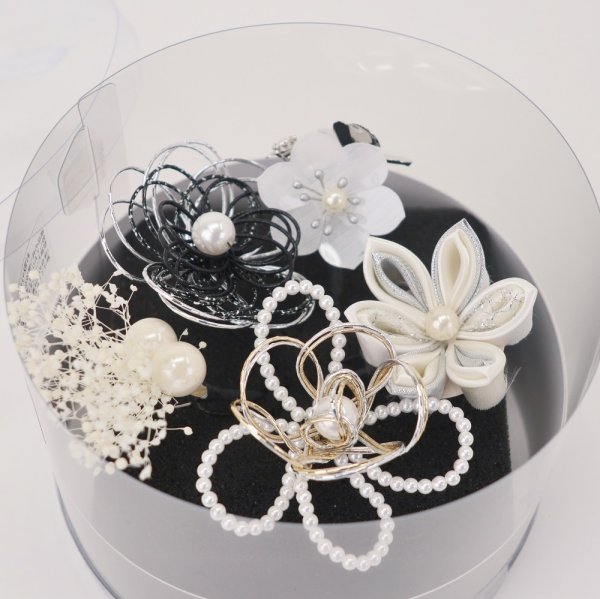 髪飾り大人用 400-943シルバー セパレートタイプ