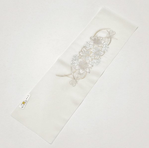 シルエリーししゅう半衿2508百合×ブーケ　-2色展開- - 画像 (7)