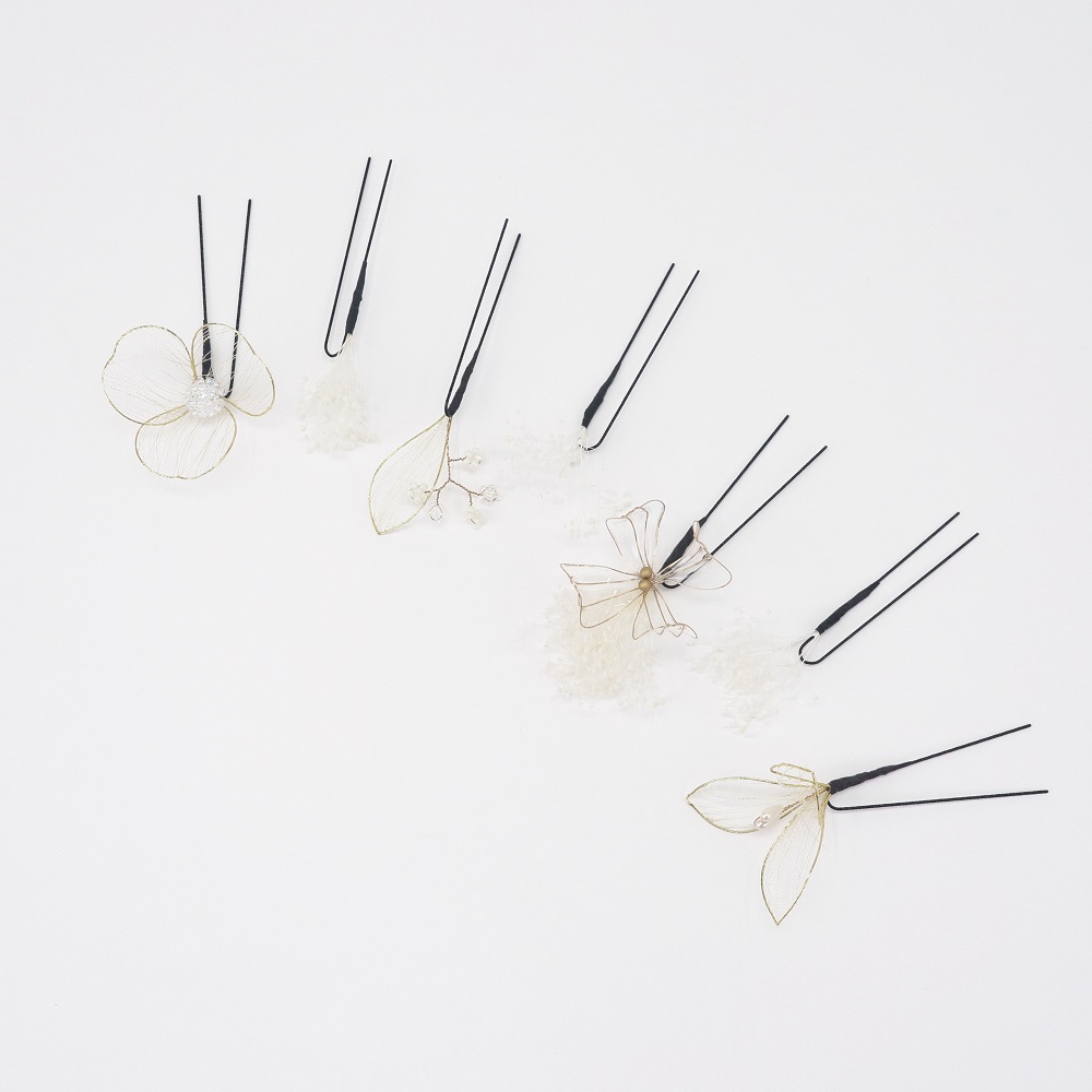 髪飾り大人用 400-968ゴールド セパレートタイプ - 画像 (5)