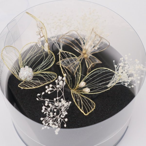 髪飾り大人用 400-968ゴールド セパレートタイプ - 画像 (2)