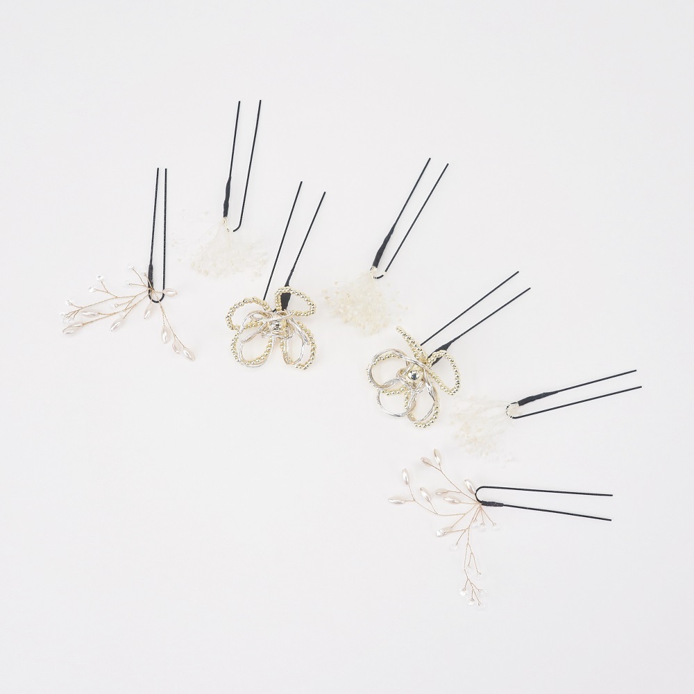 髪飾り大人用 400-619ゴールド セパレートタイプ - 画像 (3)