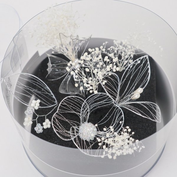 髪飾り大人用 400-968シルバー セパレートタイプ