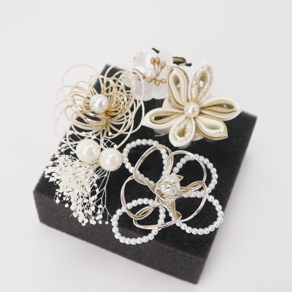 髪飾り大人用 400-943ゴールド セパレートタイプ - 画像 (5)