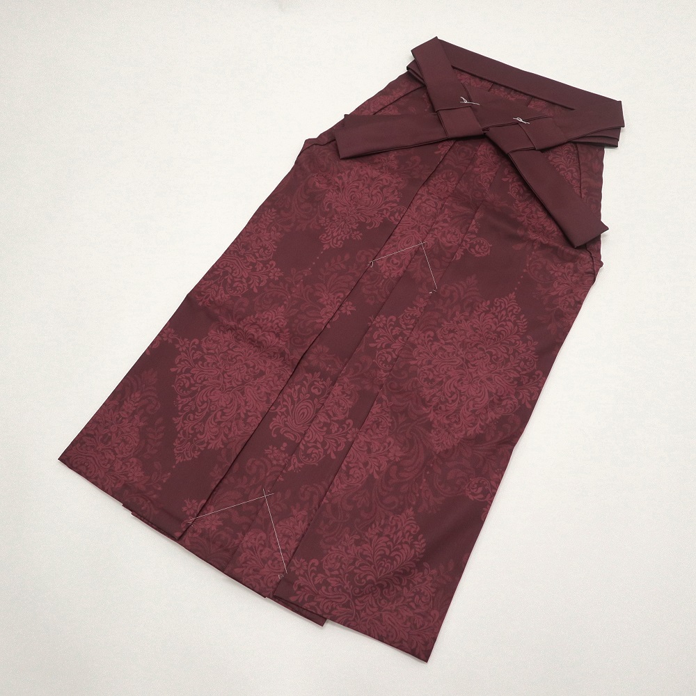 卒業袴 ダマスクシルエット RMO2507-C ワイン