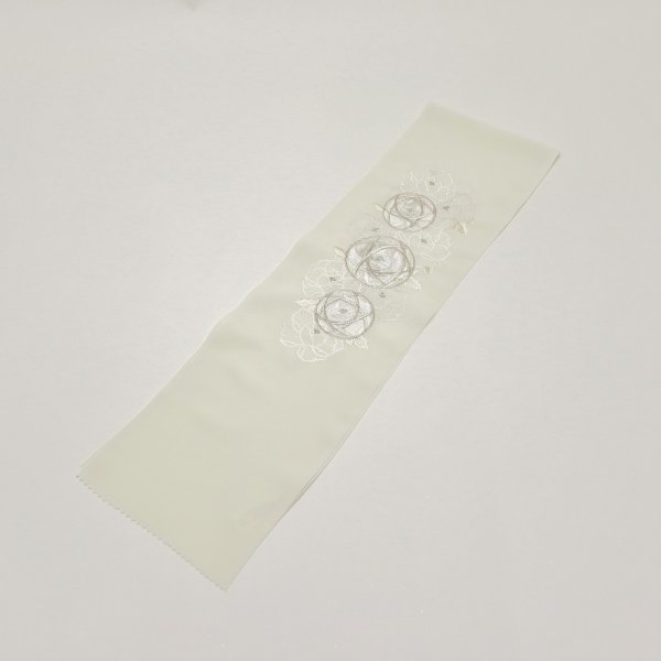 シルエリーししゅう半衿2508まり×ラインフラワー -2色展開- - 画像 (2)