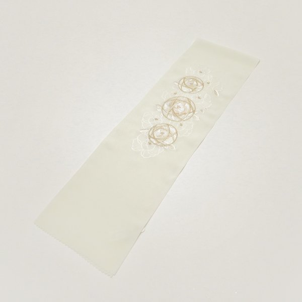 シルエリーししゅう半衿2508まり×ラインフラワー　-2色展開- - 画像 (6)