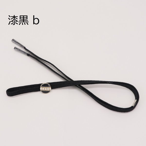 ラメ糸 平帯締め 【ブラック】FD-005 - 画像 (7)