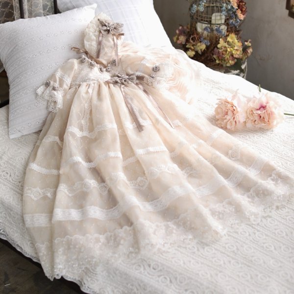 【現品60㎝】ベビードレスRB-804　アイボリー - 画像 (2)