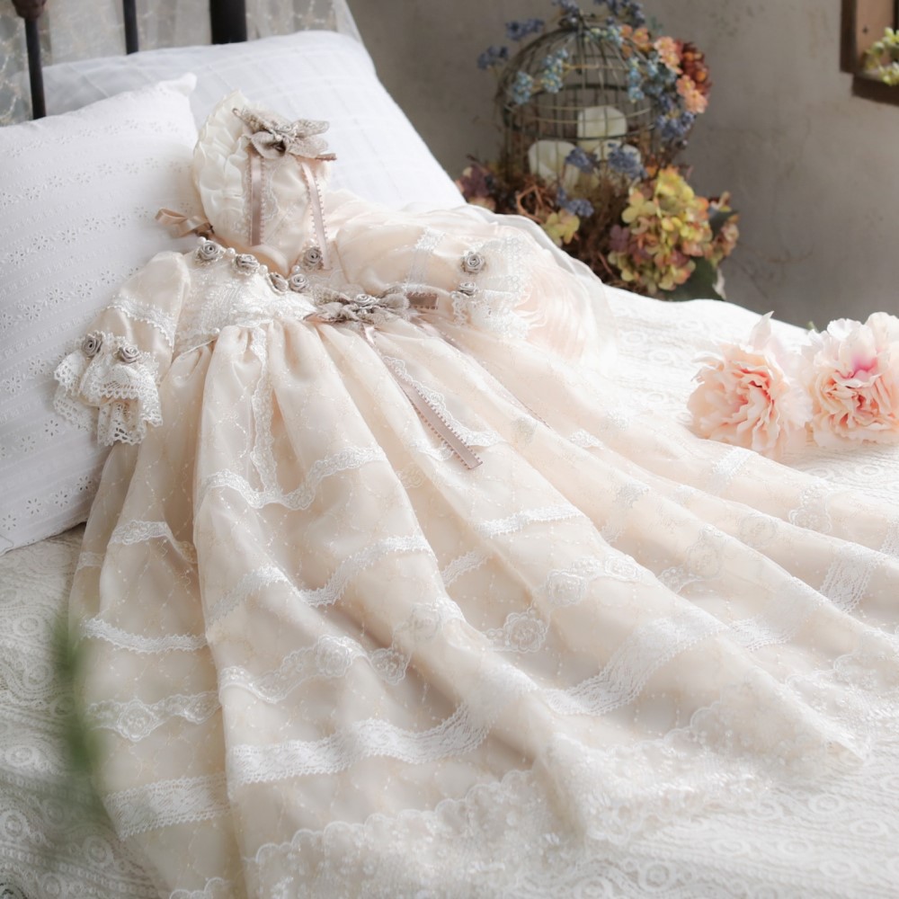 【現品60㎝】ベビードレスRB-804　アイボリー - 画像 (3)