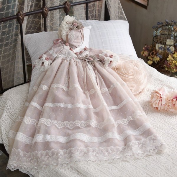 【現品60㎝】ベビードレスRB-804 ピンク - 画像 (2)