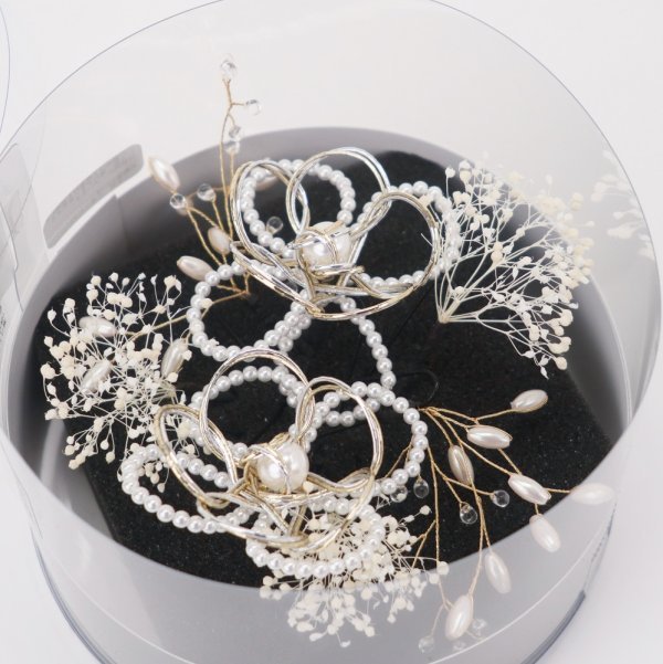 髪飾り大人用　400-619シルバー　セパレートタイプ