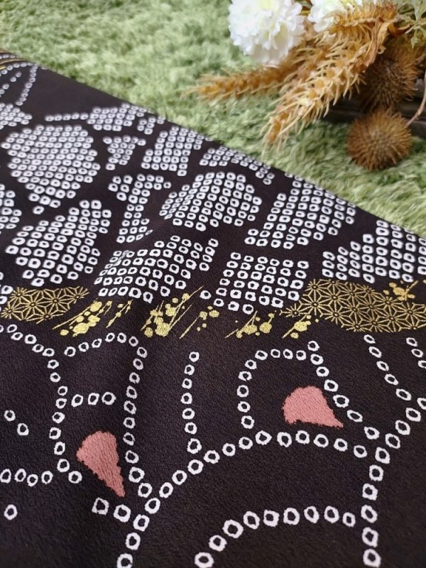 【即納可】【着物のみ】10歳用ラフィネココGALA「RC460-10A焦げ茶」 - 画像 (3)