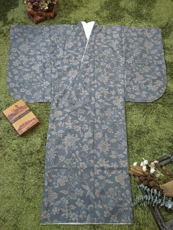 【現品】【着物のみ】ラフィネココ13歳きもの「フルーロン-13A」