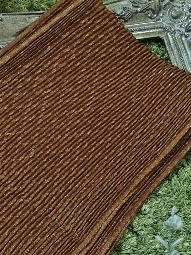 【数量限定】ニュアンスカラーふくれ平帯揚-ブロンズカラー- - 画像 (2)